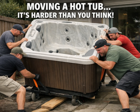 how hard is it to move a hot tub