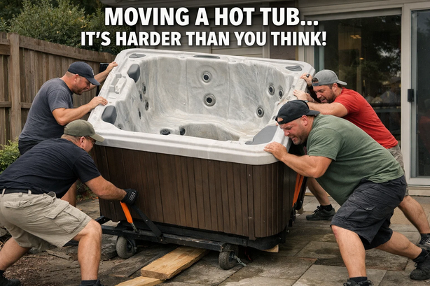 how hard is it to move a hot tub