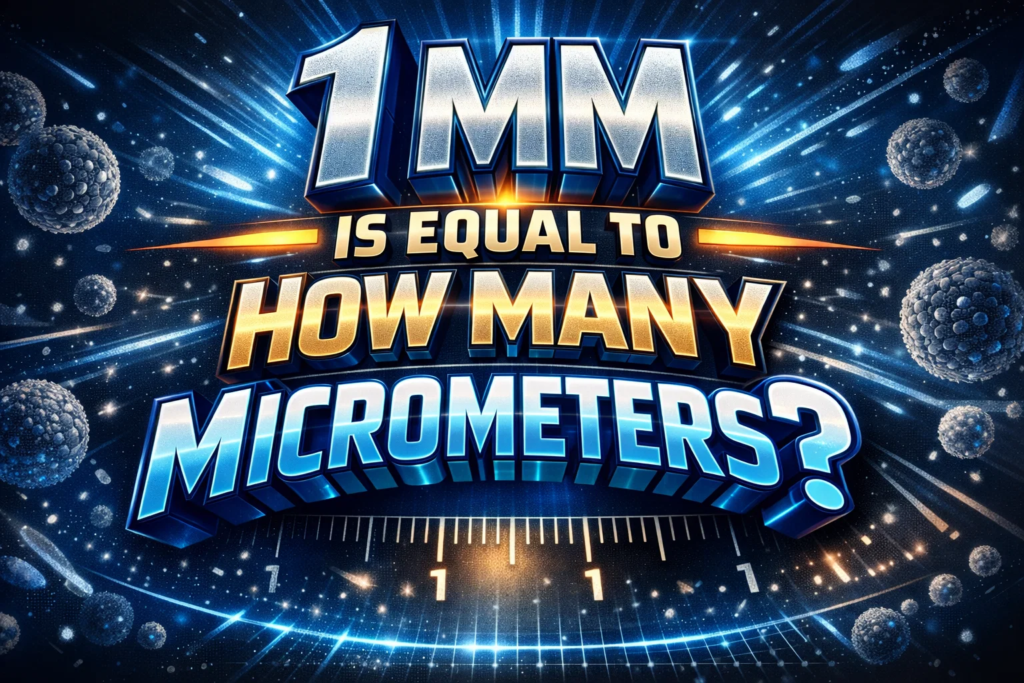 1 mm is equal to how many micrometers