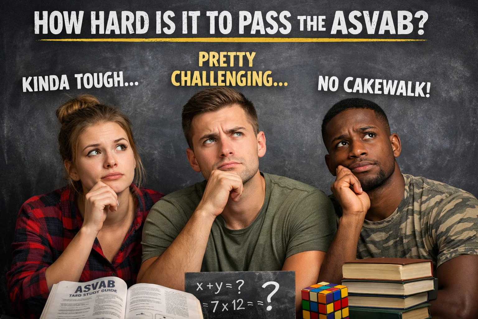 how hard is it to pass the asvab