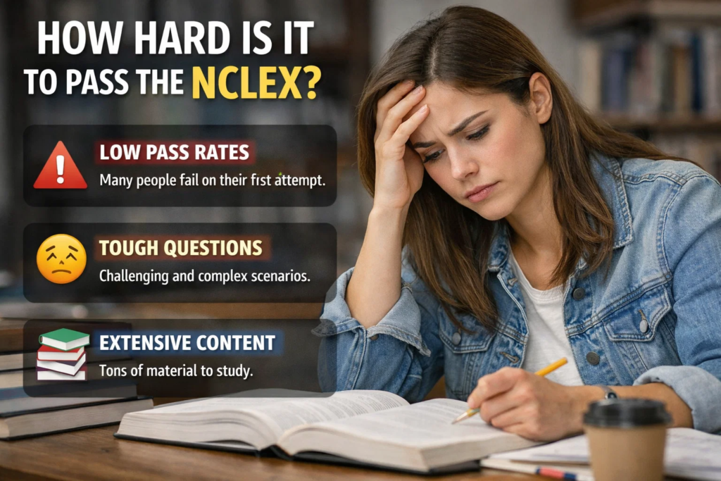how hard is it to pass the nclex
