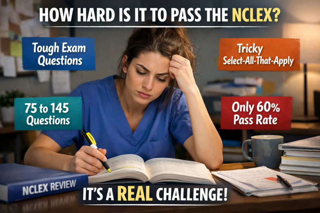 how hard is it to pass the NCLEX?