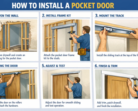 how to install a pocket door