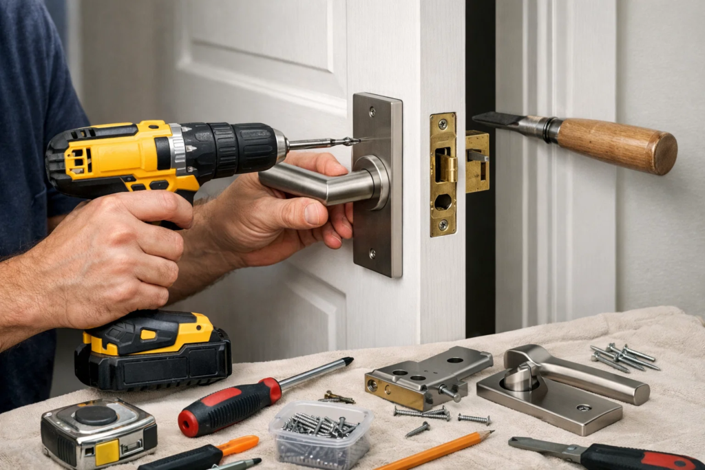 how to install a pocket door