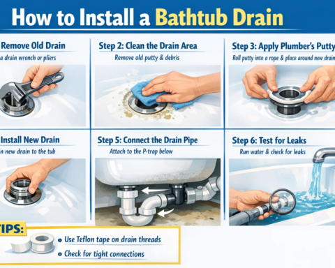how to install a bathtub drain