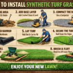 how to install synthetic turf grass