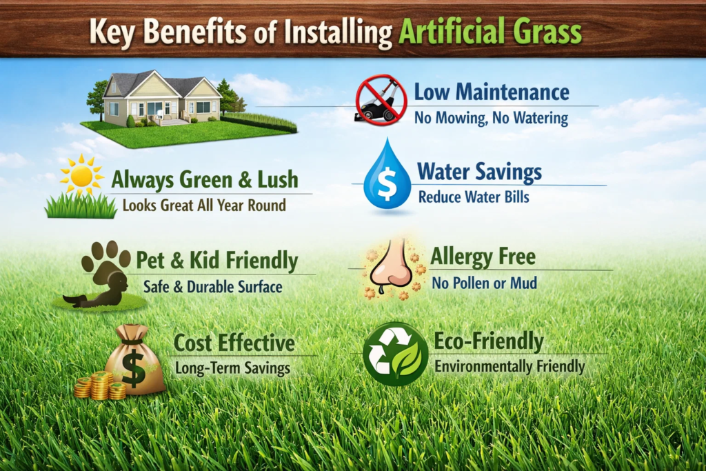 how to install synthetic turf grass