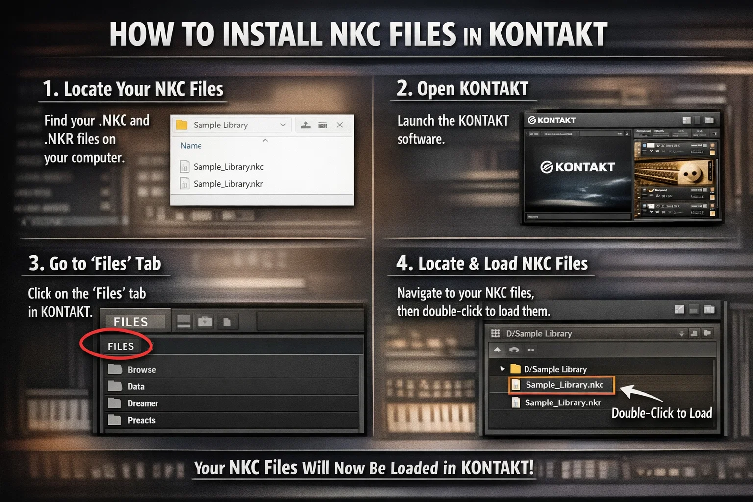 how to install nkc files in kontakt