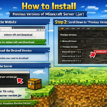 how to instal previous versons of miencraft szerver jar