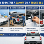 how to install a canopy over a truck bed