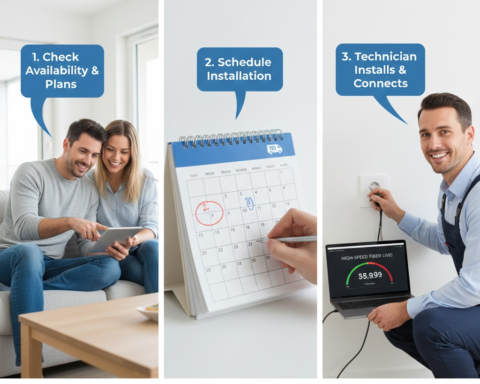 how to get fiber internet installed