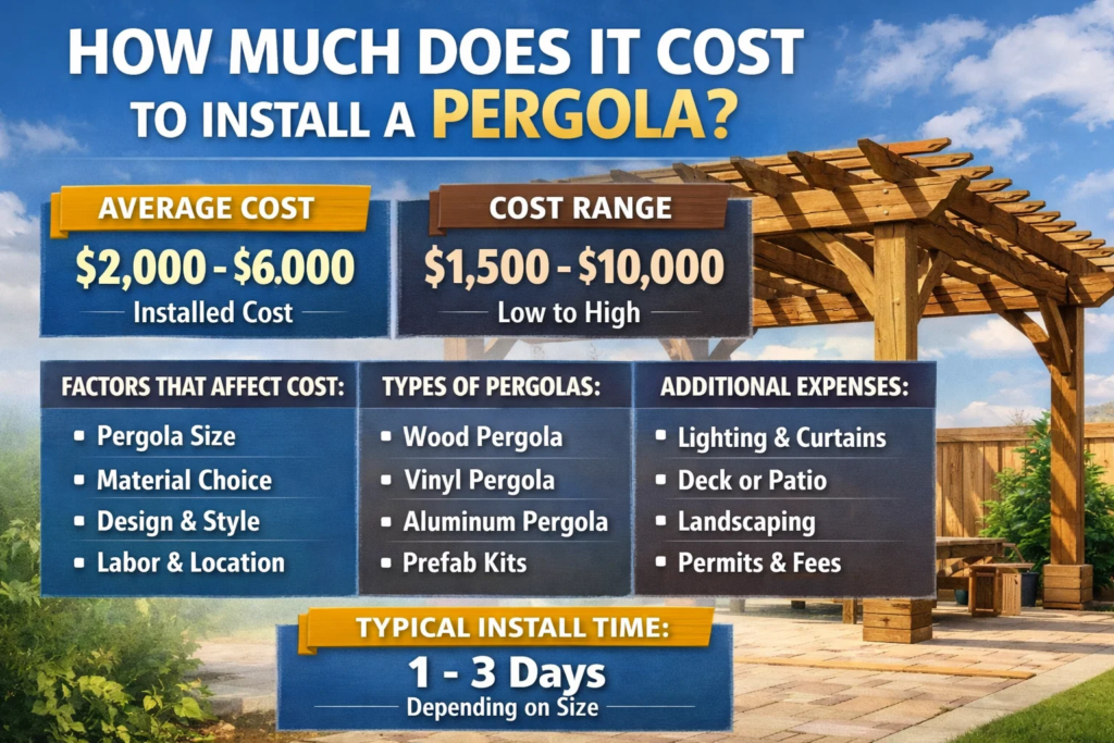 How Much Does It Cost to Install a Pergola