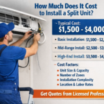 how much does it cost to install a split unit