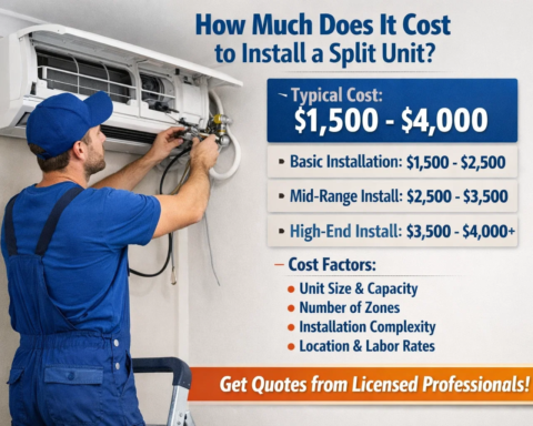 how much does it cost to install a split unit