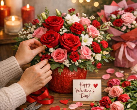 How to Make Valentine’s Day Flower Arrangements