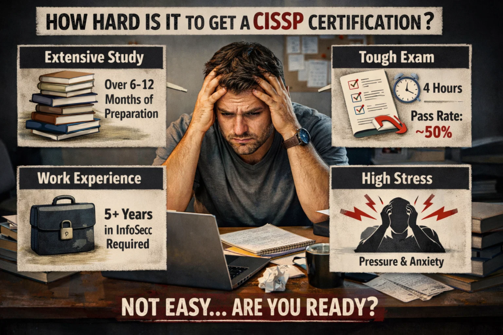 how hard is it to get a CISSP certification