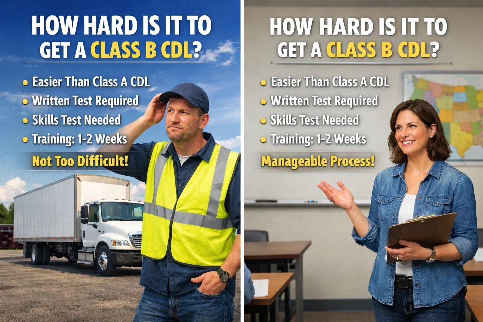 How Hard Is It to Get a Class B CDL