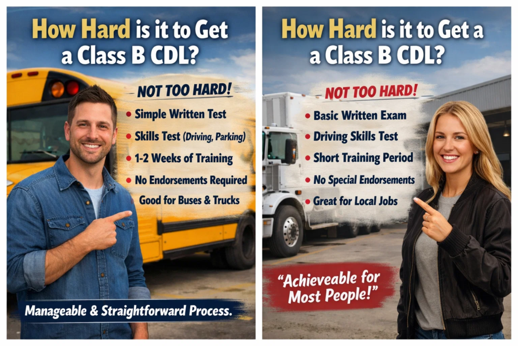 how hard is it to get a Class B CDL