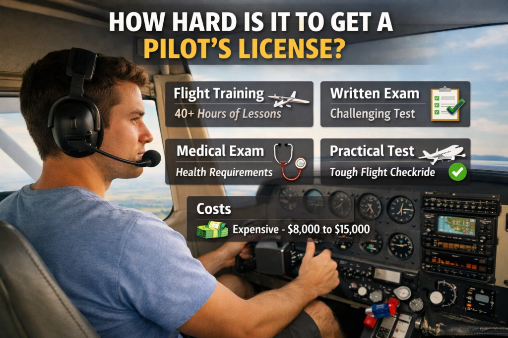 How Hard Is It to Get a Pilot’s License