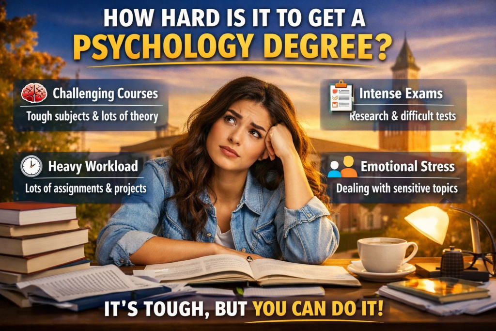 how hard is it to get a psychology degree