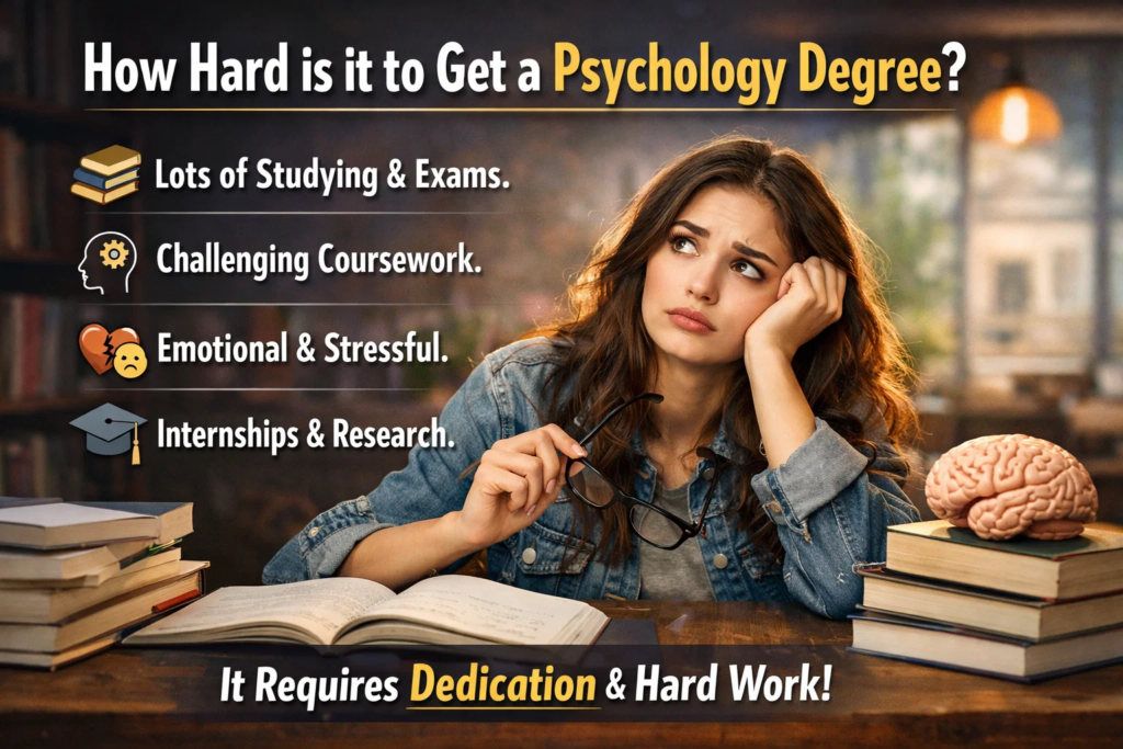 how hard is it to get a psychology degree