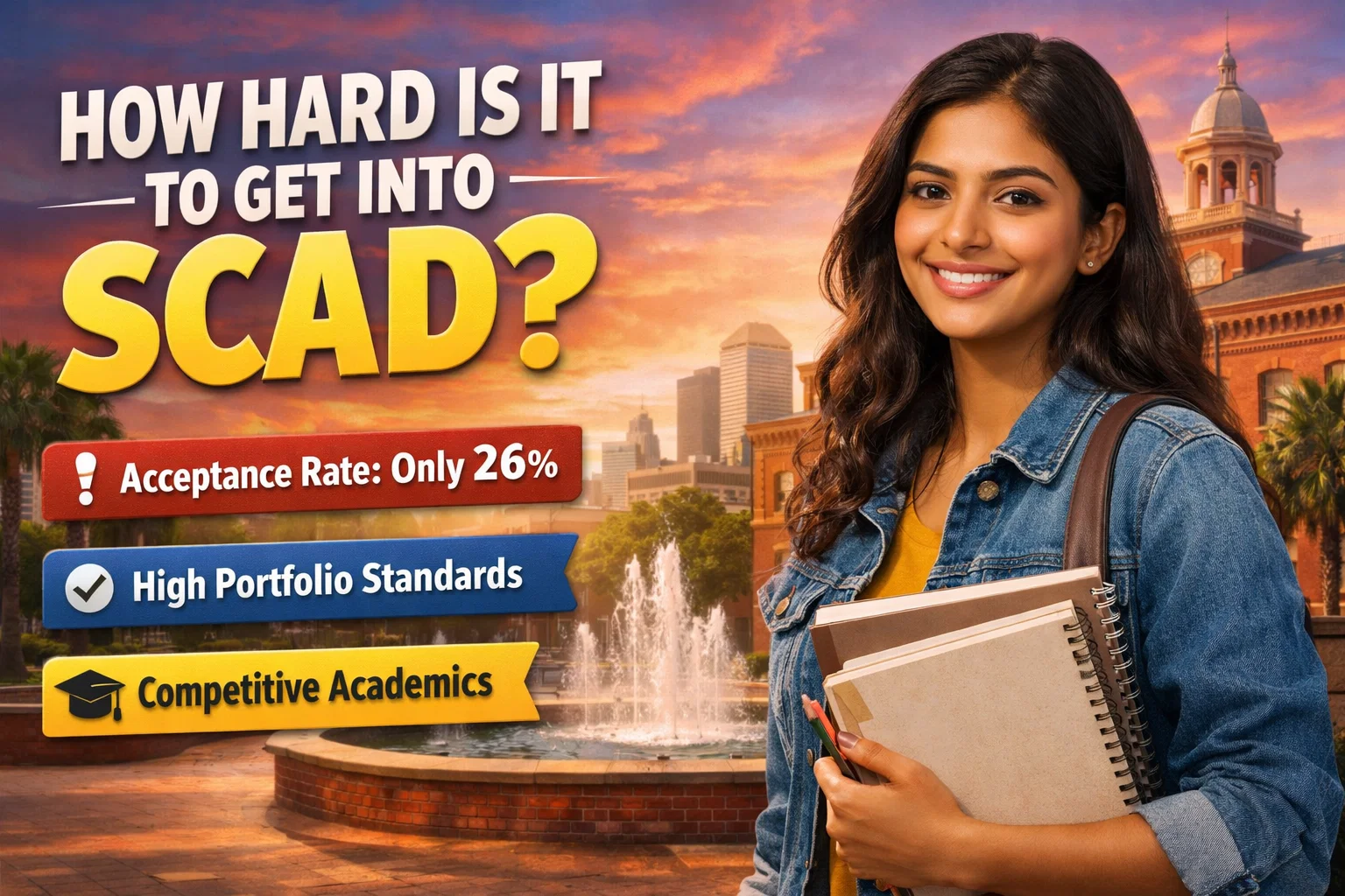 how hard is it to get into SCAD