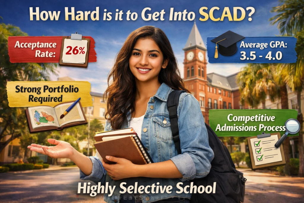 how hard is it to get into SCAD