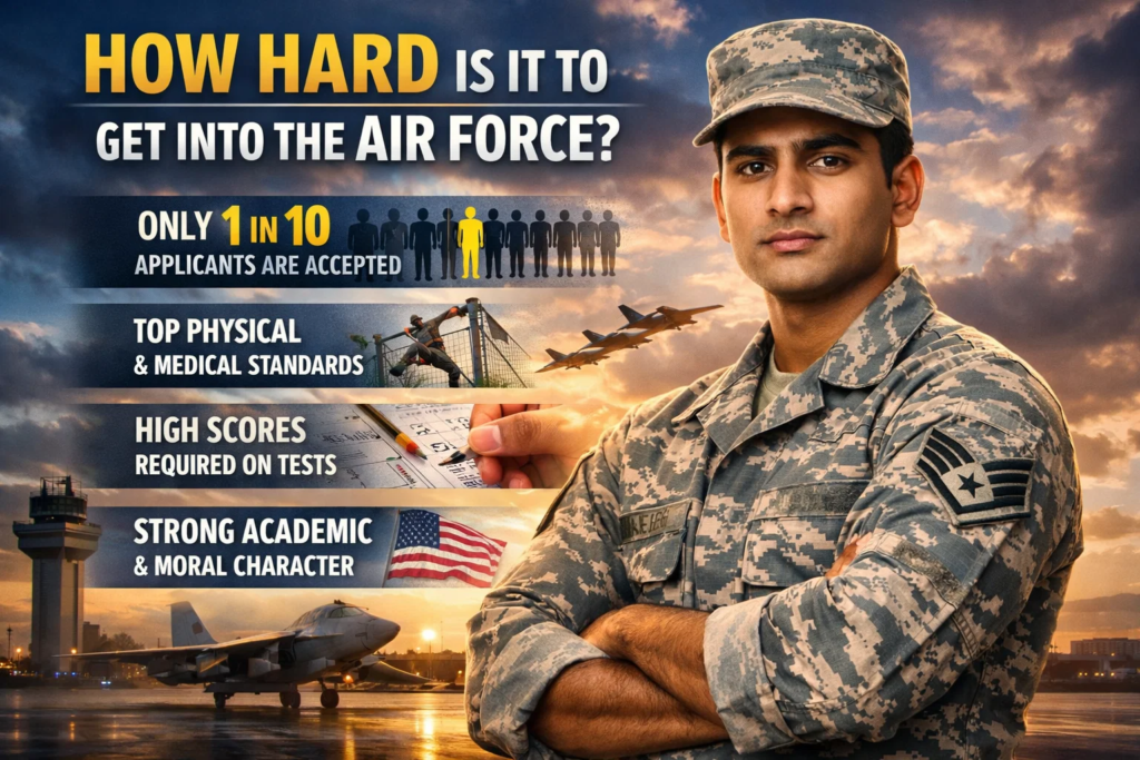 how hard is it to get into the airforce