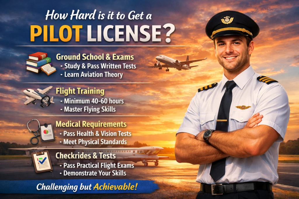 how hard is it to get pilot license
