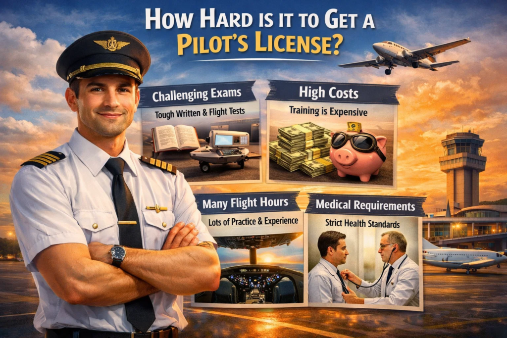 how hard is it to get pilot license