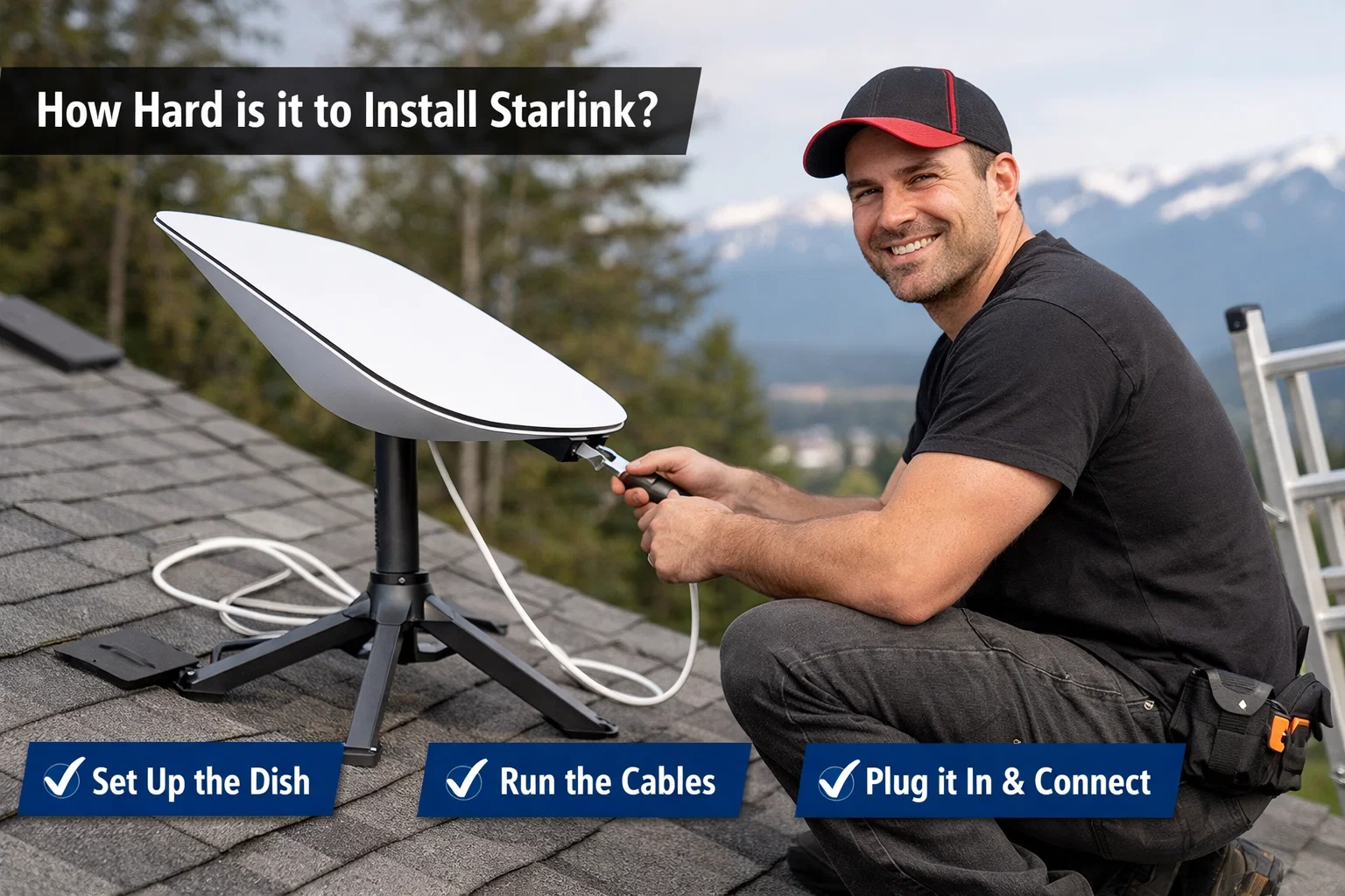 how hard is it to install Starlink