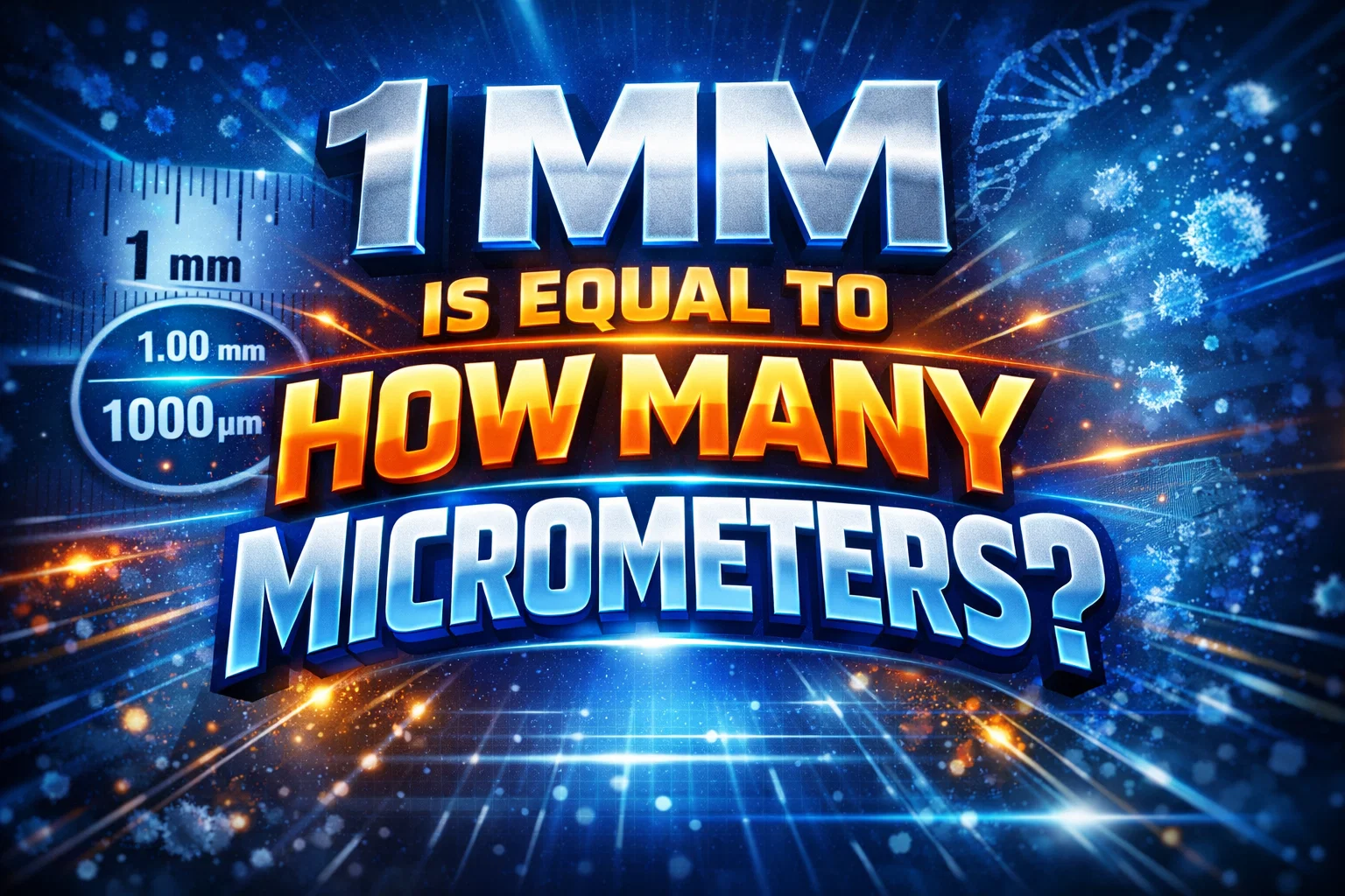 1 mm is equal to how many micrometers
