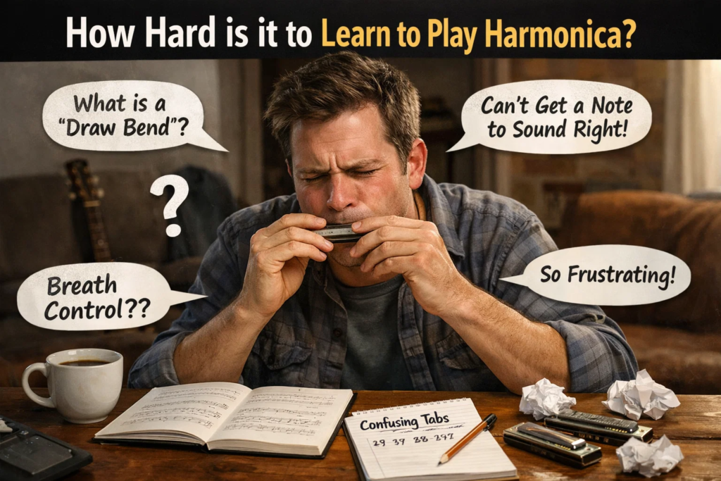 how hard is it to learn to play harmonica