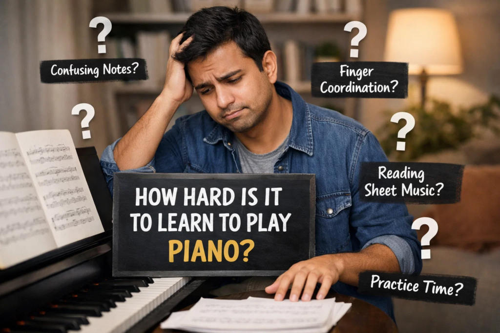 how hard is it to learn to play piano