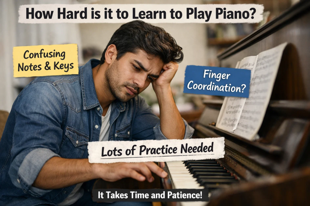 how hard is it to learn to play piano