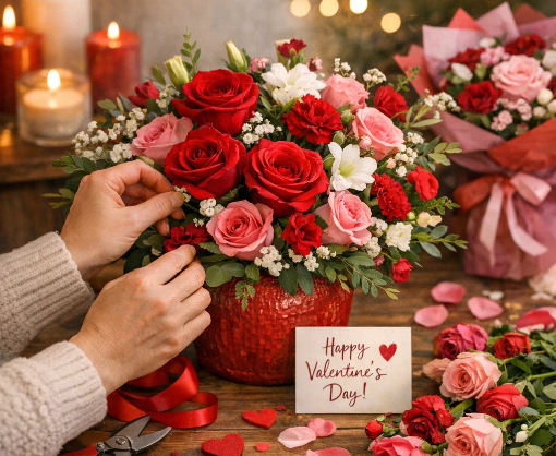 How to Make Valentine’s Day Flower Arrangements