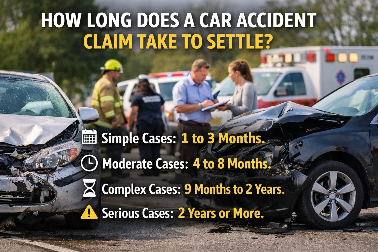 how long does car accident claim take to settle