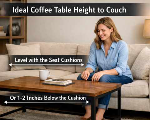 how high should coffee table be to couch