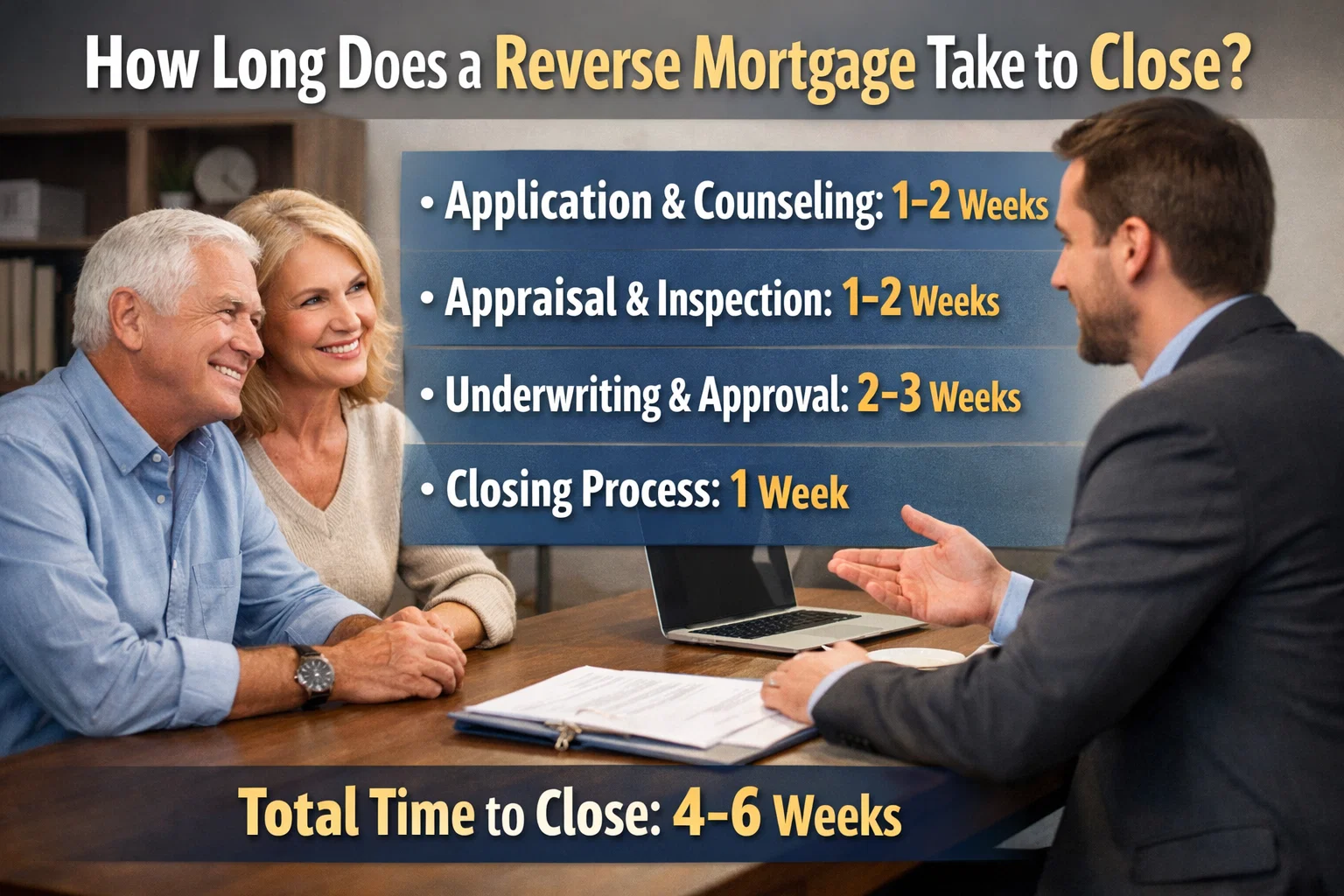 how long does a reverse mortgage take to close
