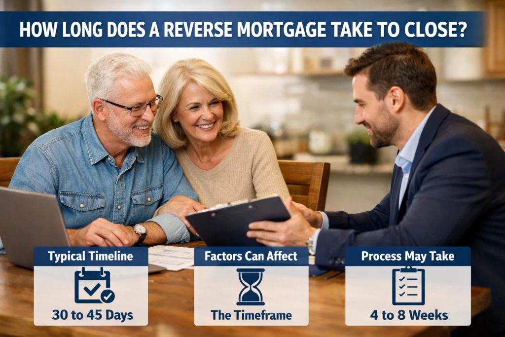 how long does a reverse mortgage take to close