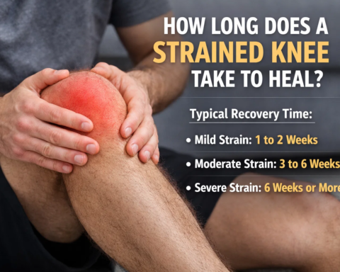 how long does a strained knee take to heal