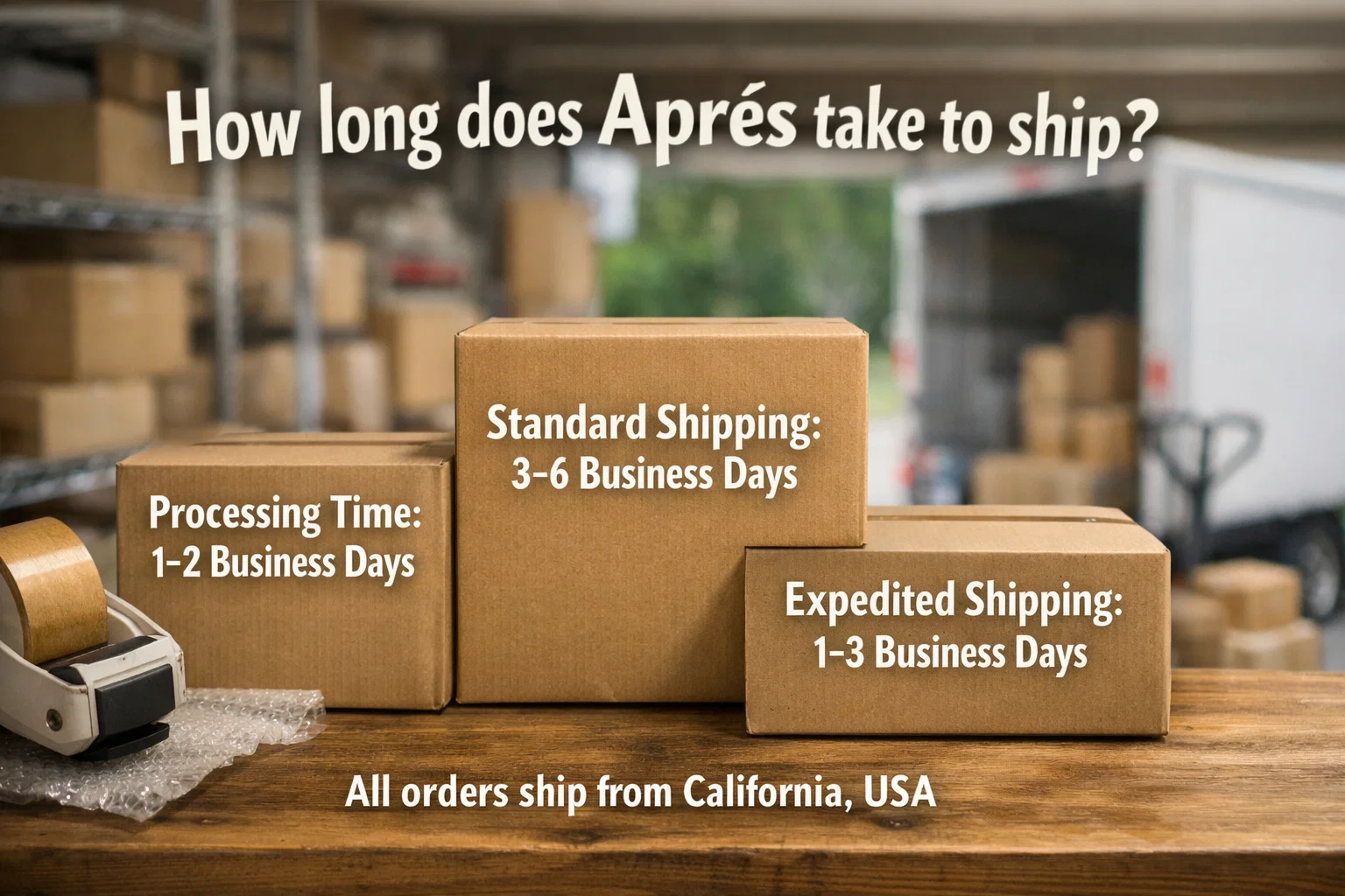 how long does apres take to ship
