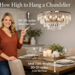 how high to hang a chandelier