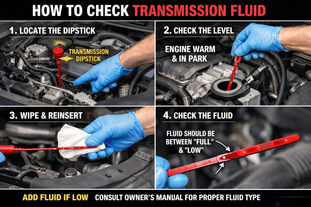 how to check transmission fluid