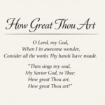 lyrics to how great thou art