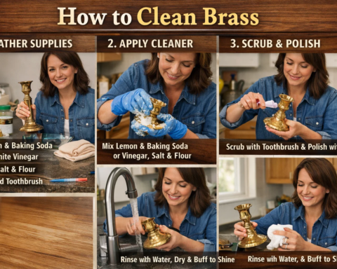 how to clean brass