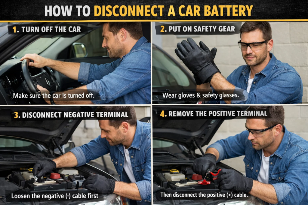 how to disconnect car battery