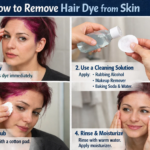 how to remove hair dye from skin