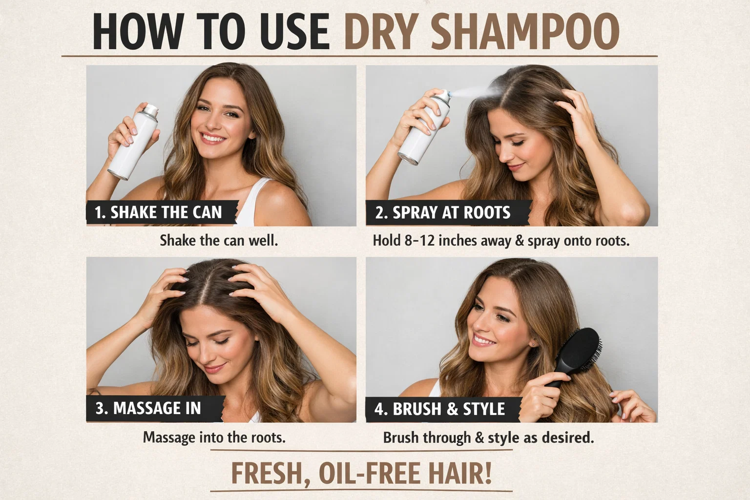 how to use dry shampoo