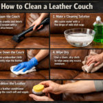 how to clean leather couch